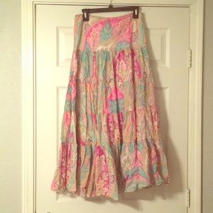 Ralph Lauren paisley maxi skirt